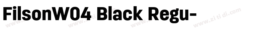 FilsonW04 Black Regu字体转换